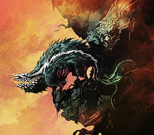 demon illustration, Castlevania: Lords of Shadow, concept art HD wallpaper