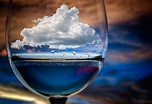 clear wine glass HD wallpaper