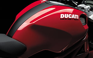 red Ducati sports bike, Ducati