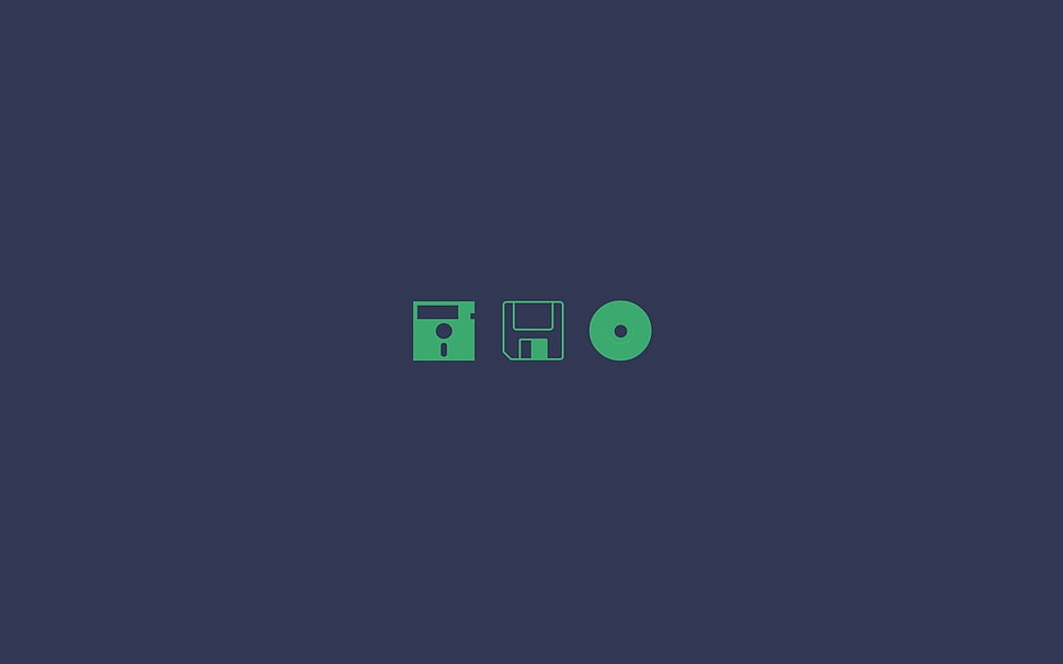 floppy drive and compact disk logos HD wallpaper
