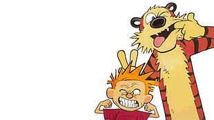 tiger and boy animated wallpaper, Calvin and Hobbes