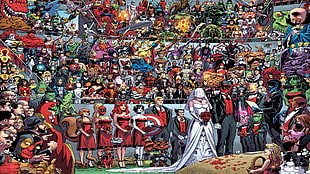 Marvel Deadpool Wedding day painting, Deadpool, Marvel Comics, comics