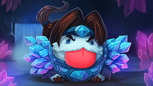 gray and brown character wallpaper, League of Legends, Poro, Taric