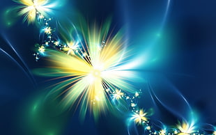 flower light 3D wallpaper