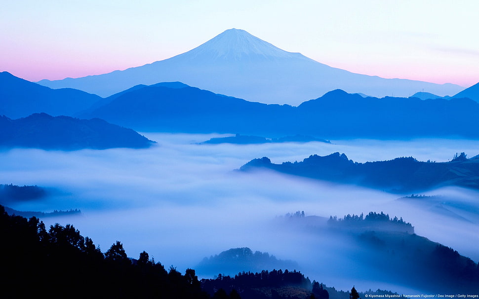 green mountains, mountains, nature, Japan, landscape HD wallpaper