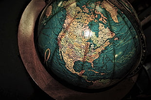 blue desk globe, Globe, Antiques, Map HD wallpaper
