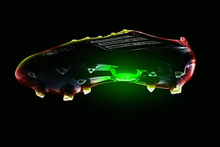 black, green, and red cleats HD wallpaper