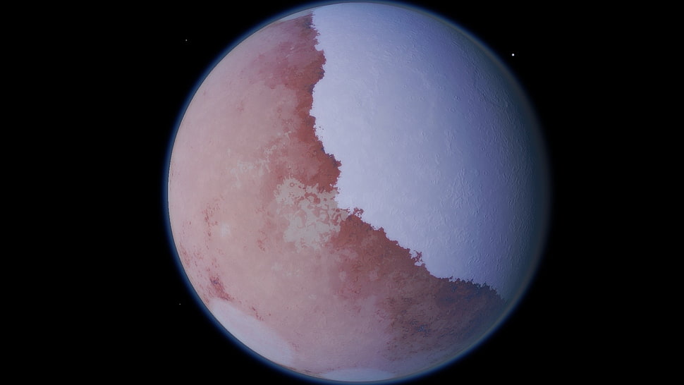 Planet on space HD wallpaper