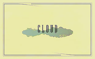 cloud text, abstract, vintage, modern, vector HD wallpaper