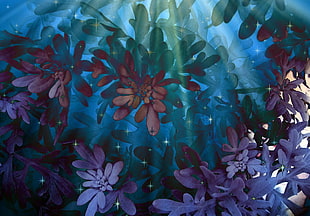 sea plants digital wallpaper