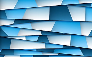 blue and gray geometrical wallpaper HD wallpaper