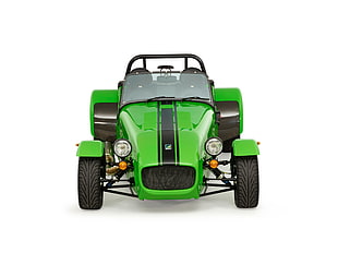 green and black hotrod