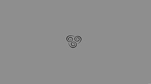 black and white logo, Avatar: The Last Airbender, The Legend of Korra, Korra, minimalism HD wallpaper