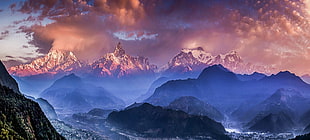 brown mountain, nature, landscape, Himalayas, mountains
