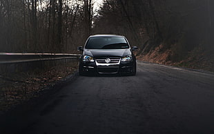 black Volkswagen car, Volkswagen, car, Volkswagen Golf Mk5, vehicle HD wallpaper