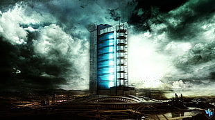 high-rise building, digital art