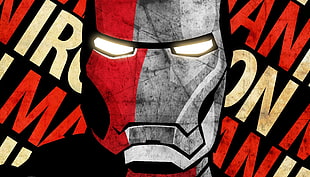 Iron Man wallpaper, red, gray, Iron Man