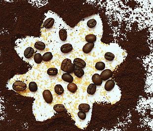 brown coffee beans, Coffee beans, Coffee, Sugar