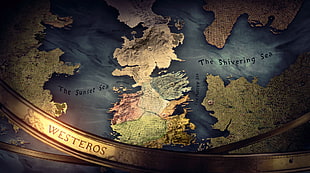 Westeros map HD wallpaper