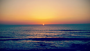 sea and sunset, sunlight, landscape, sky, sea