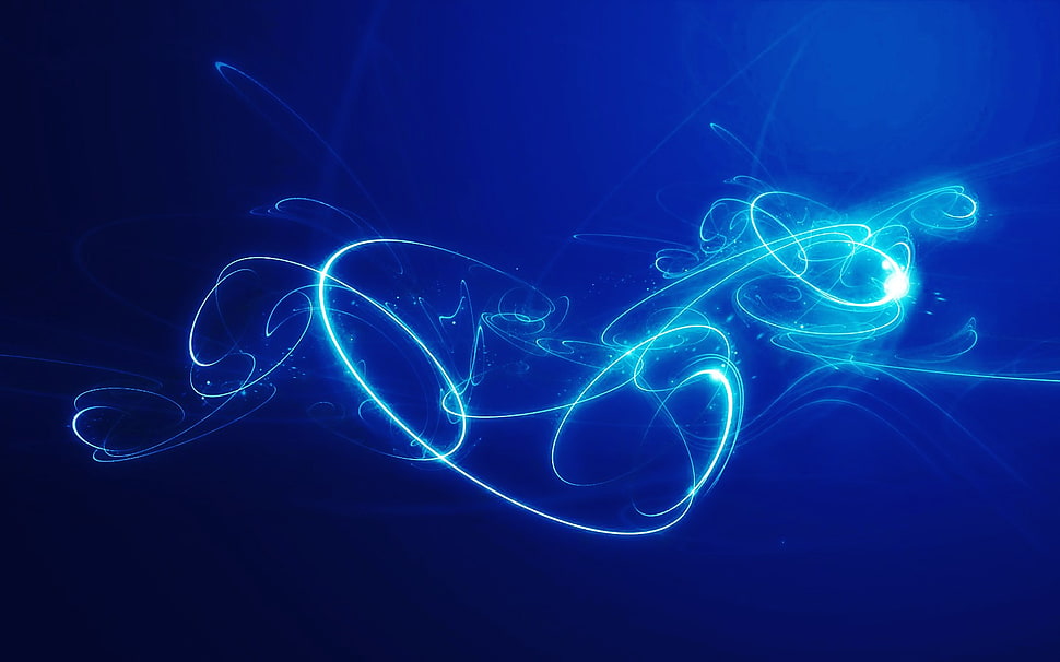 blue light wallpaper, abstract HD wallpaper