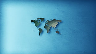 gray world map, world map