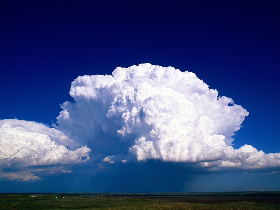blue cloudy sky HD wallpaper