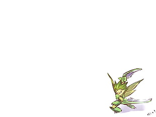 green and black leaf plant, Pokémon, Hitec