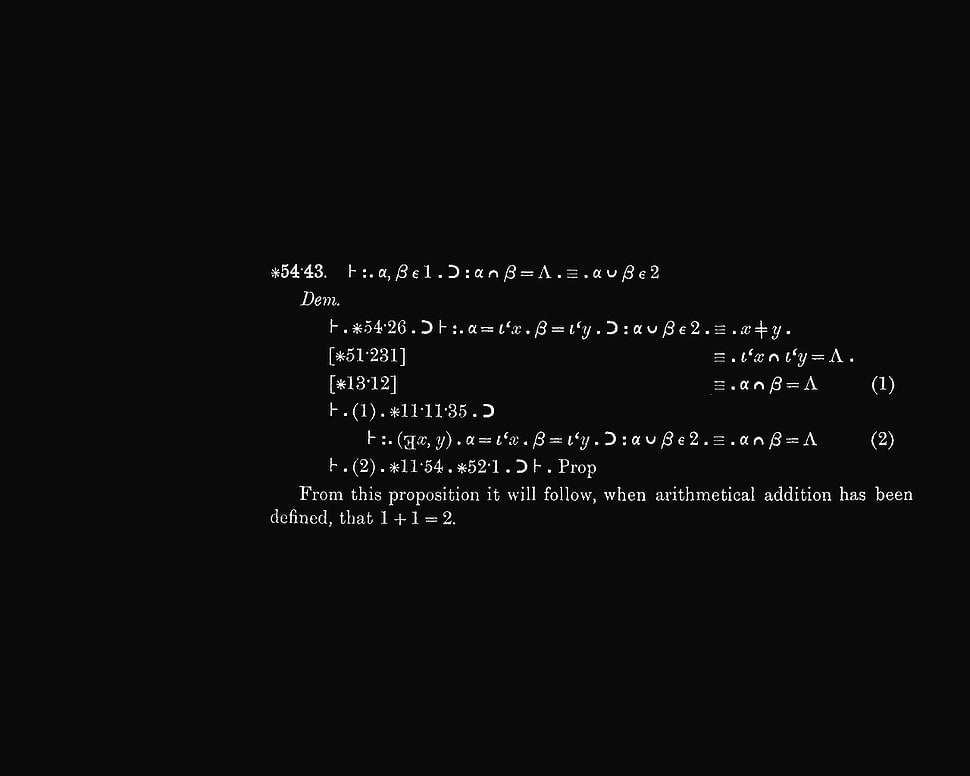 mathematical equation, black, mathematics, logic, dark background HD wallpaper