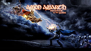 Amon Amarth cover, Amon Amarth, melodic death metal, Vikings, battle HD wallpaper