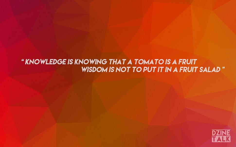 orange background with quote overlay, quote, dzine, low poly, gradient HD wallpaper