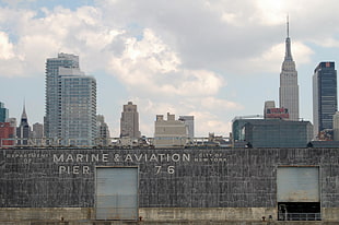 New York's Marine & Aviation pier 76 during day