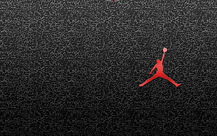 red Air Jordan logo HD wallpaper