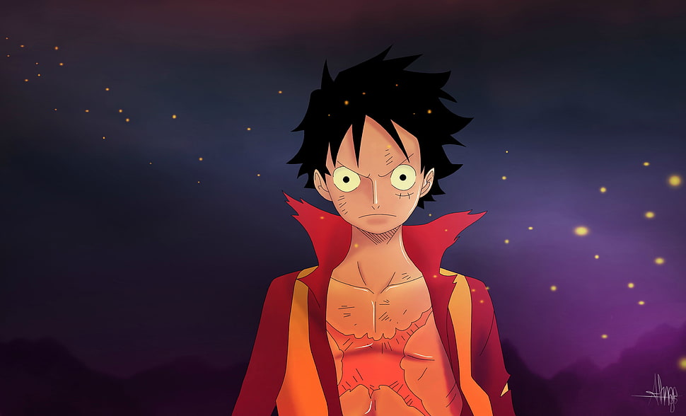 Luffy of One Piece clipart, One Piece, Monkey D. Luffy, anime boys, anime HD wallpaper