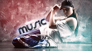 music graphic wallpaper, dancer, dancing HD wallpaper