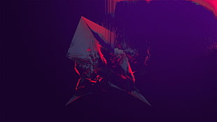 abstract, purple, digital art HD wallpaper