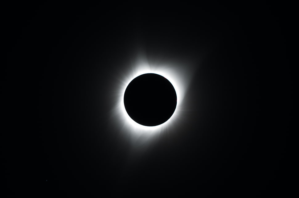 solar elipse, Eclipse, Moon, Night HD wallpaper