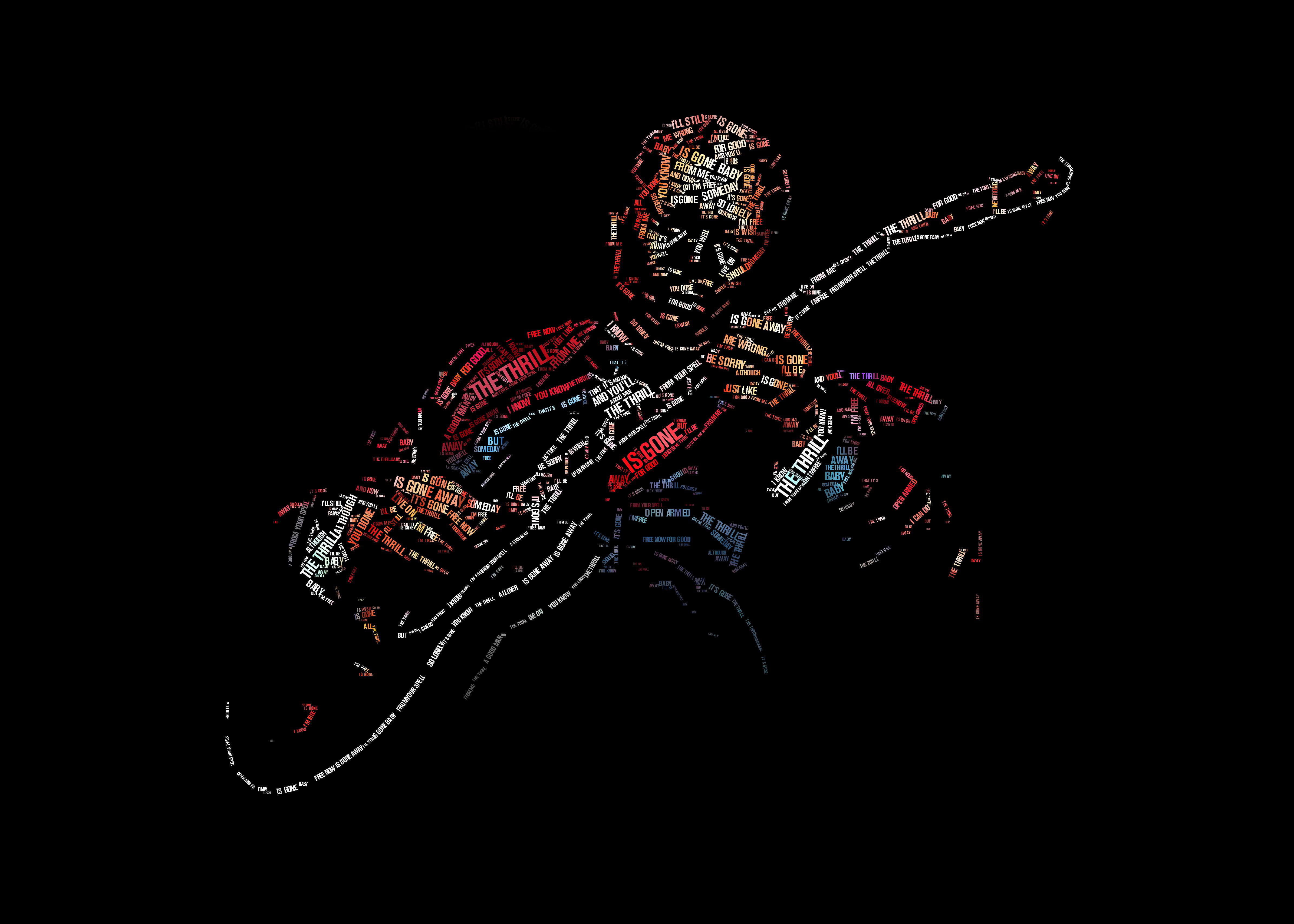 mosaic of musician with black background