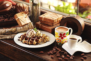 cooked food with cofffee HD wallpaper