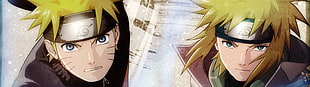 Uzumaki Naruto and Minato illustration HD wallpaper