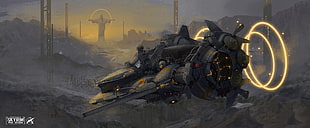 black and gray touring motorcycle, artwork, science fiction, Jesus Christ