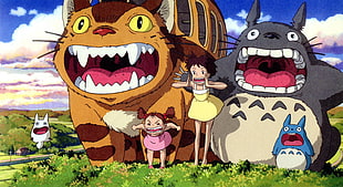 anime illustration cover, My Neighbor Totoro, anime