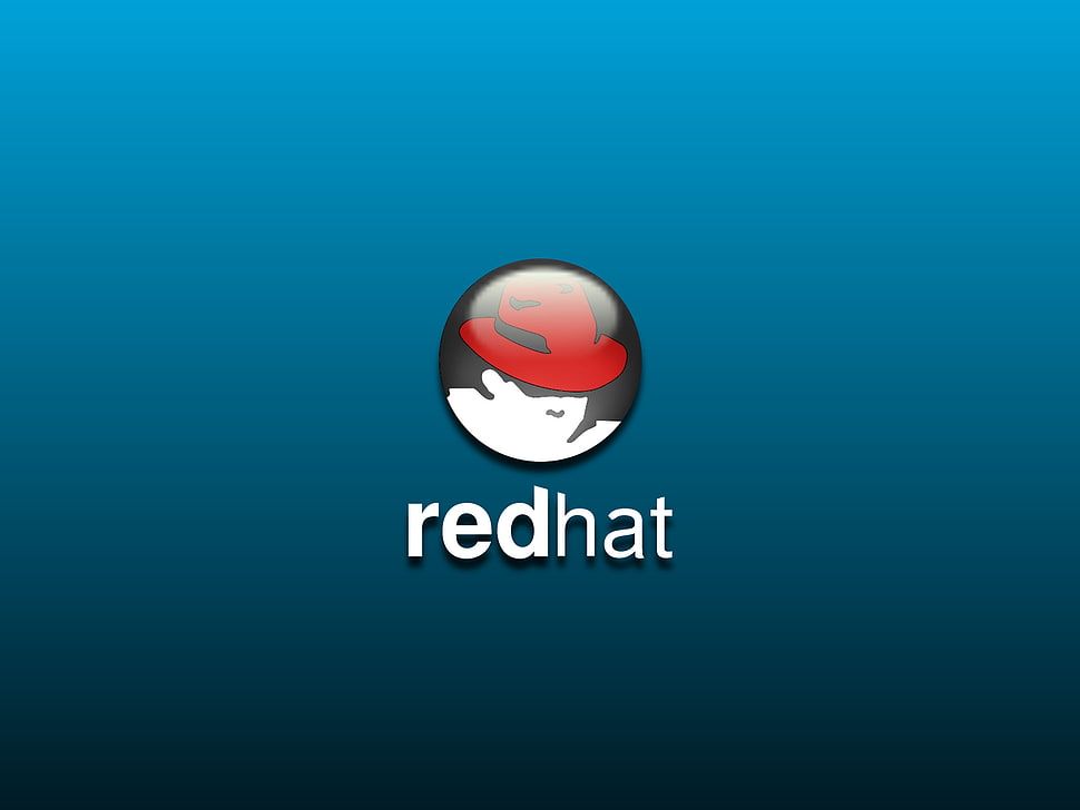 black and red LED light, Linux, Red Hat HD wallpaper