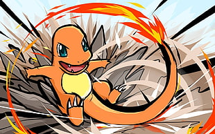 Pokemon Charizard graphic wallpaper, Pokémon, Charmander