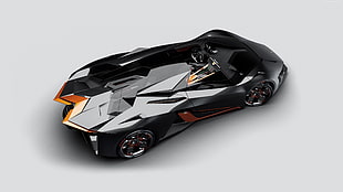 black sports car diecast model