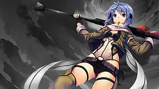Sword Art Online, Asada Shino, anime, anime girls HD wallpaper