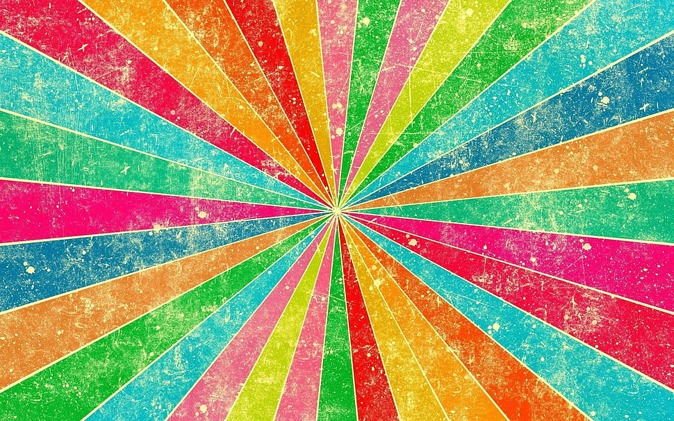 red and multicolored optical illusions, texture HD wallpaper