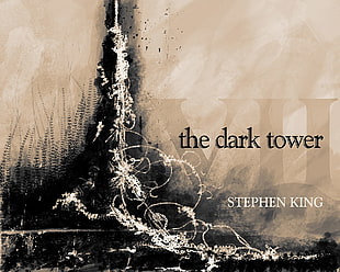 black and white floral textile, The Dark Tower, Stephen King HD wallpaper