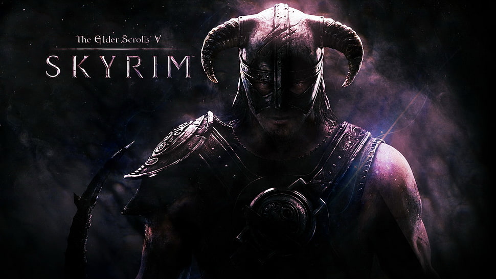 The Elder's Scrolls V Skyrim digital wallpaper, The Elder Scrolls V: Skyrim, Dovakhiin HD wallpaper