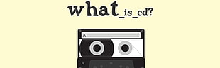 black cassette tape illustration, multiple display, minimalism, What.CD, cassette